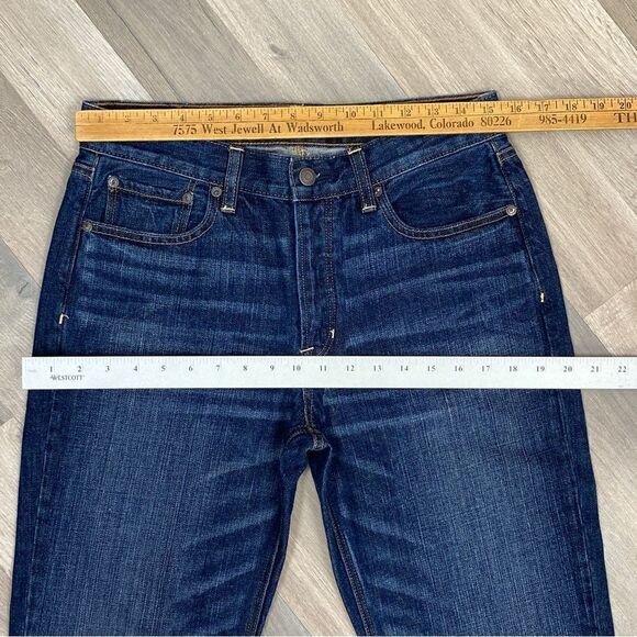 American Eagle Outfitters Vintage Hi Rise Button Fly Crop Jeans Blue 8 - Picture 11 of 13